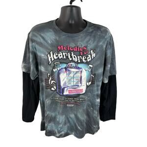 Broken Promises Y2K Skateboarding Graphic Tee Melodies for Heartbreak Size Med